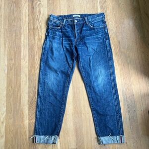 Moussy Vintage Angla slightly tapered mid rise cuffed jeans, 29